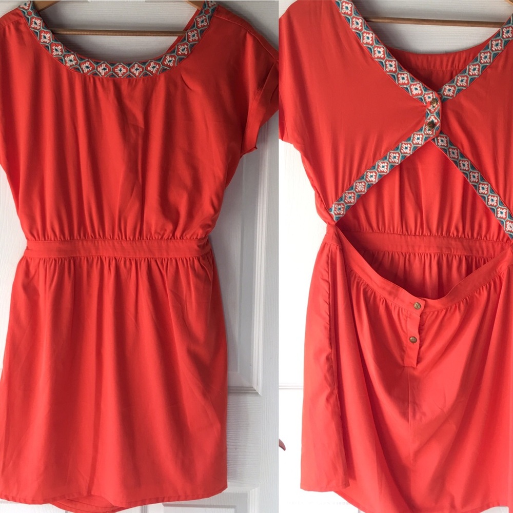 GB open back short sleeve dress